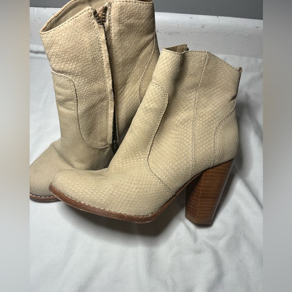 Joie - Dalton Ankle boots -Sand snakeskin leather bootie size 36/6 - Picture 3 of 5